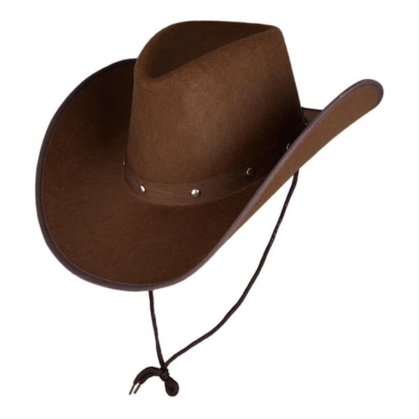 Cowboyhat Mørkebrun