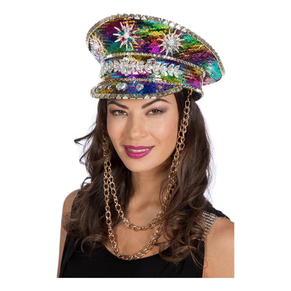 Festivalhatt Regnbuefarget