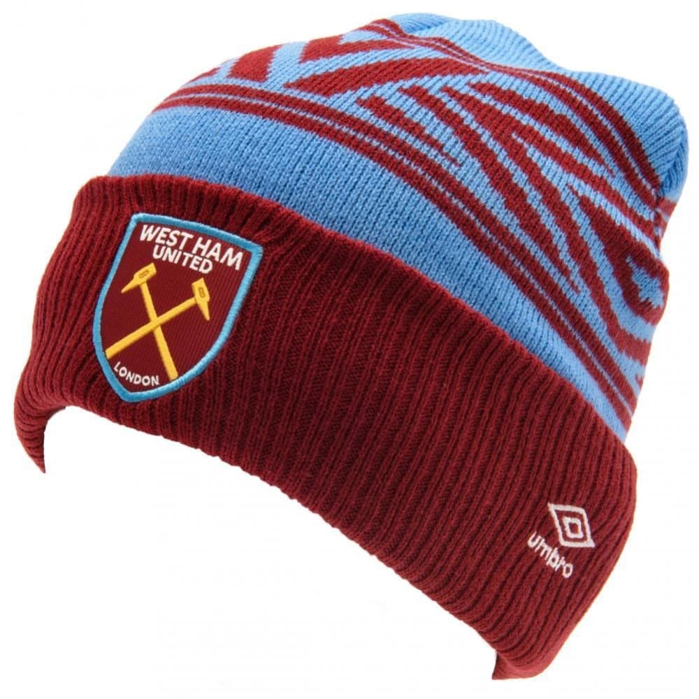 West Ham United FC Unisex Adult Umbro Beanie