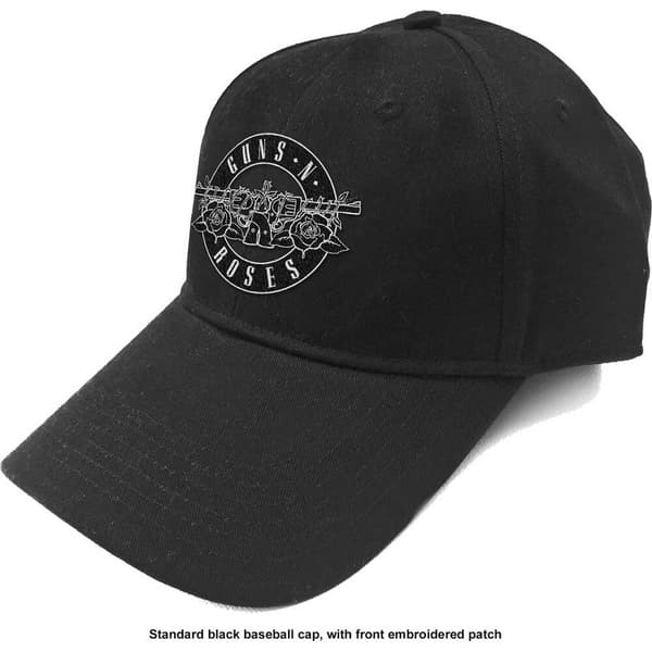 Guns N' Roses Unisex Baseball Cap: White Circle Logo