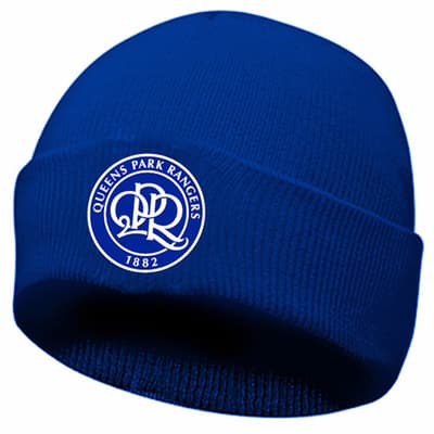 Queens Park Rangers FC Adults Unisex Official Crest Design Cuff Knitted Hat