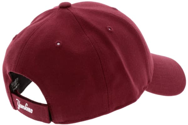 47 Brand New York Yankees MVP Cap B-MVP17WBV-KMA, basebollkeps, Unisex, vinröd, Storlek: One size
