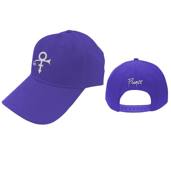 Prince Unisex Baseball Cap: White Symbol