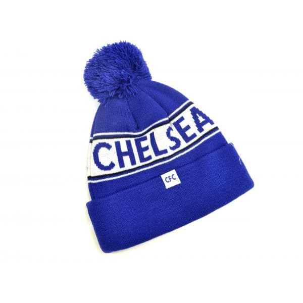 Chelsea FC Unisex vuxna stickad Bobble Hat