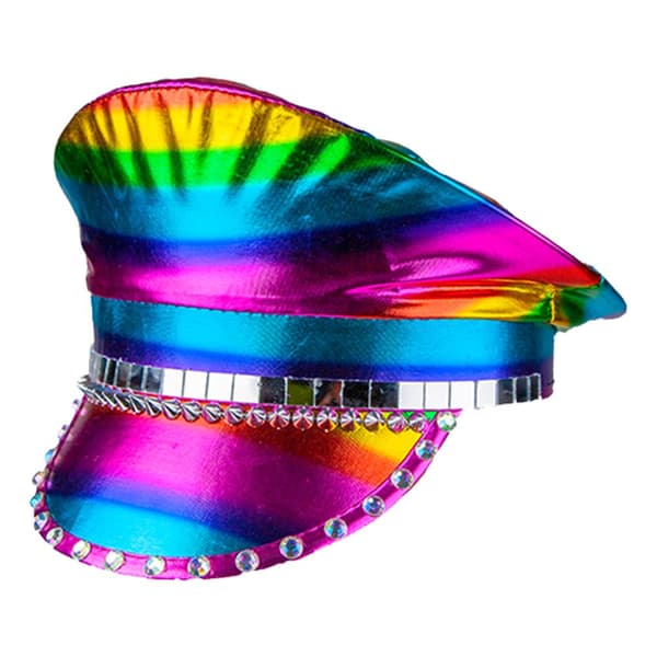 Deluxe Kaptajn Hat Rainbow