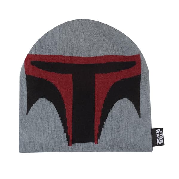 Star Wars Face Boba Fett Beanie Grey/Black/Red One Size