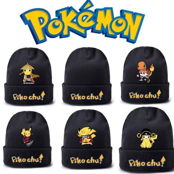 Pichachu Pokemon Hats Cap Bobble Hat, Lasten hattu