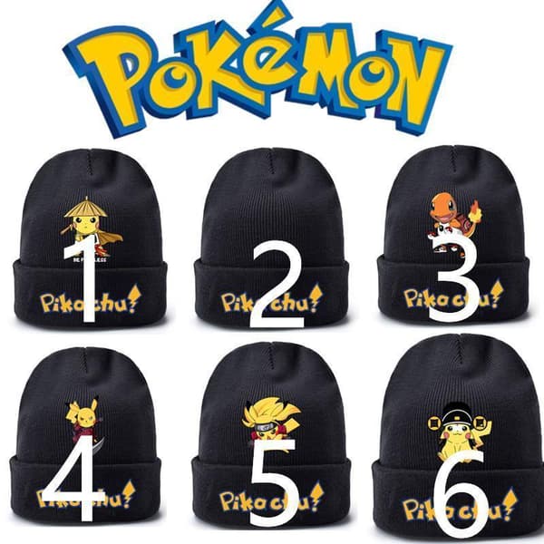 Pichachu Pokemon Hats Cap Bobble Hat, Lasten hattu