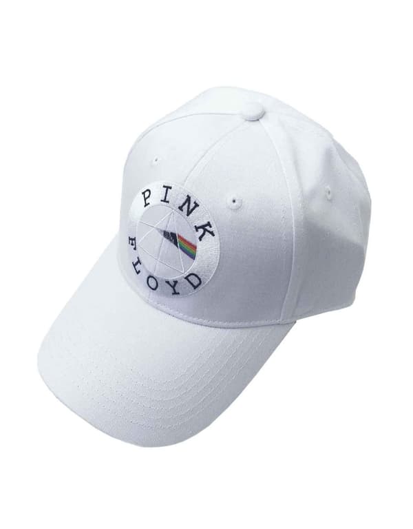 Pink Floyd Baseball Cap Circle Logo Official White One Size