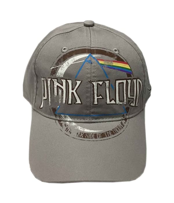 Pink Floyd Baseball Cap Dark Side Of The Moon Album Distressed Official Grey One Size