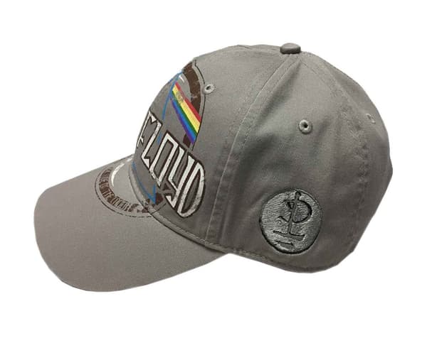 Pink Floyd Baseball Cap Dark Side Of The Moon Album Distressed Grey Strapback One Size