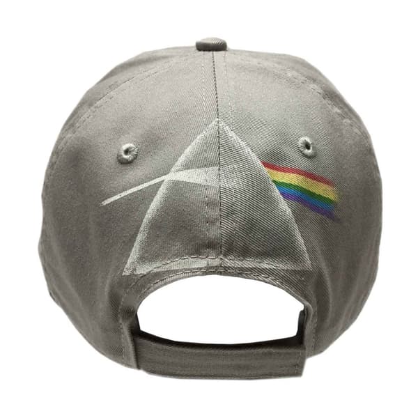 Pink Floyd Baseball Cap Dark Side Of The Moon Album Distressed Grey Strapback One Size
