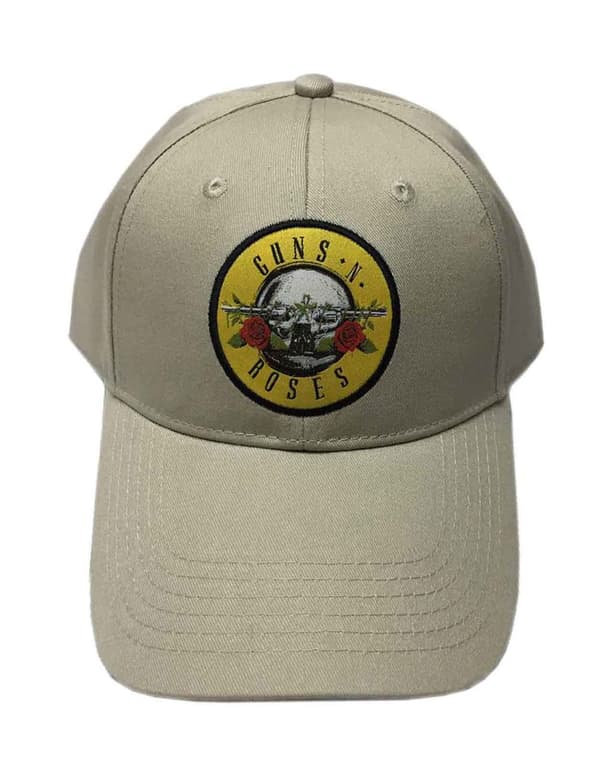 Guns N Roses Baseball Cap Circle Logo Official Sand Strapback One Size