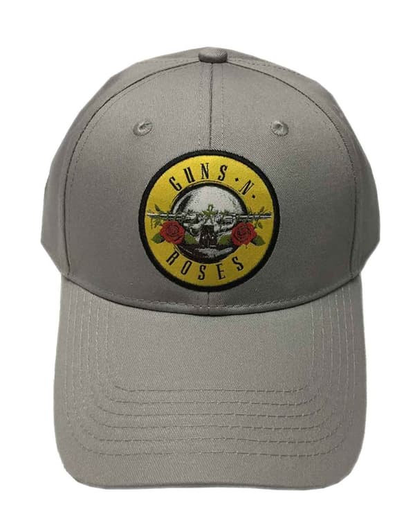Guns N Roses Baseball Cap Circle Logo Official Grey Strapback One Size