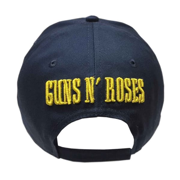 Guns N Roses Baseball Cap Circle Logo Official Navy Blue Strapback One Size