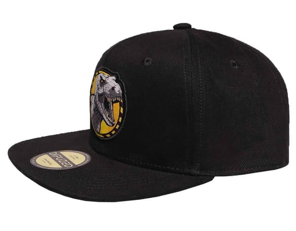 Jurassic Park Baseball Cap T-Rex Logo Official Black Snapback One Size