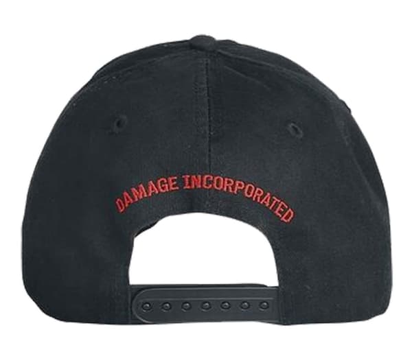 Metallica Baseball Cap Damage Inc Logo Frayed Brim Official Black Snapback One Size