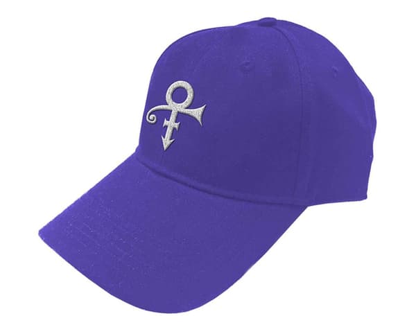 Prince Baseball Cap White Symbol Official Purple Unisex Snapback Taglia unica