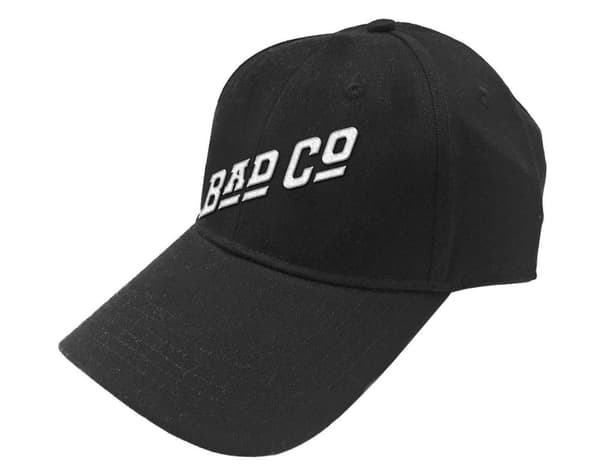 Bad Company Baseball Cap Slant Band Logo Official Black Unisex Taglia unica