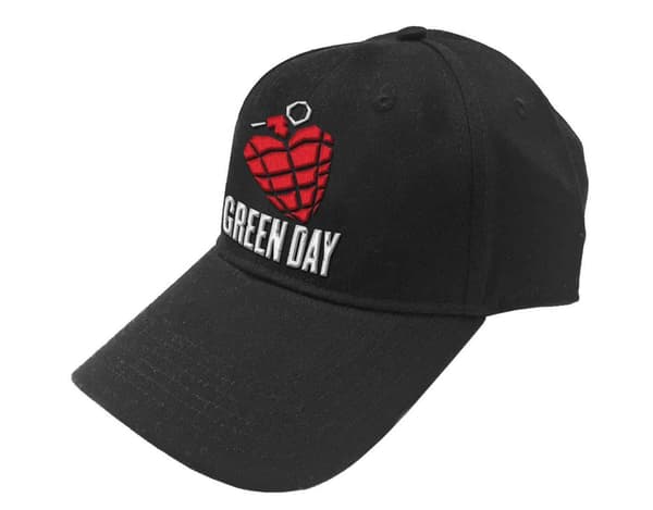 Green Day Baseball Cap Grenade Band Logo Official Black Unisex Snapback One Size