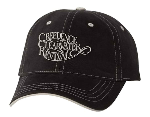Creedence Clearwater Revival Baseball Cap Band Logo Official Black Unisex One Size