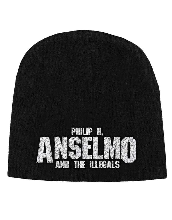 Phil H Anselmo & The Illegals Beanie Hat Logo Official Black Unisex One Size