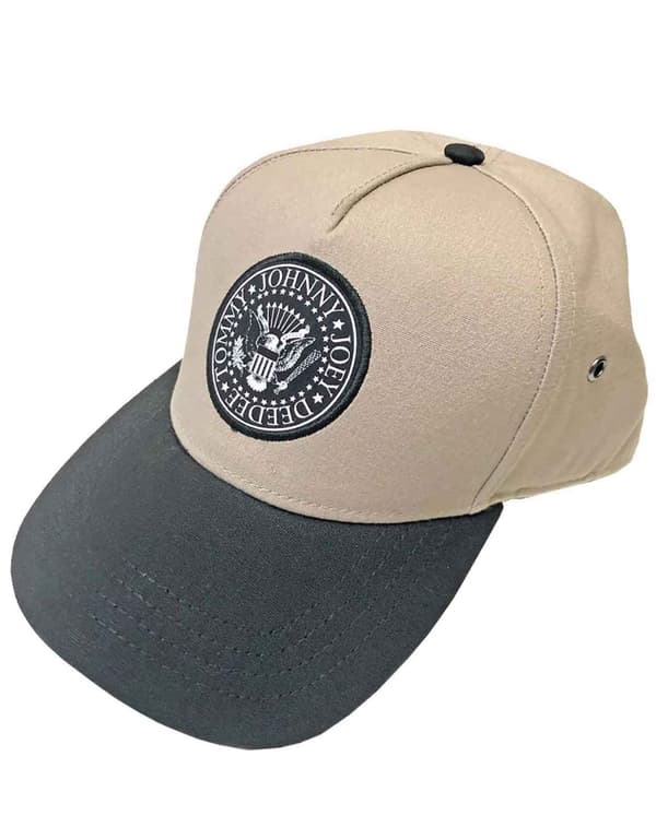 Ramones Baseball Cap Presidential Seal Classic Band Logo Official Sand Snapback Taglia unica