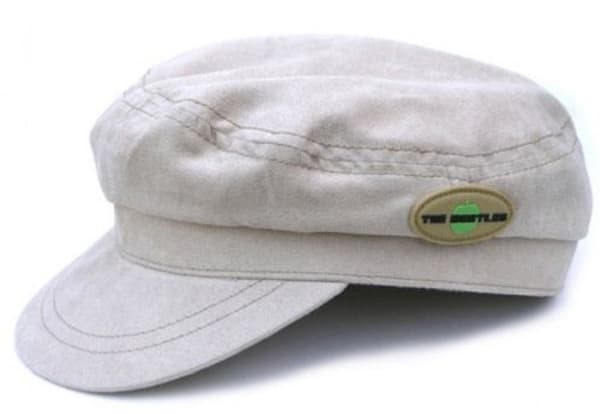 The Beatles Moleskin Hat Beige Help Apple band logo Official Retro