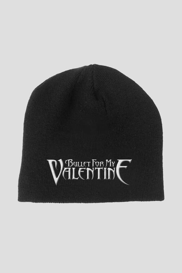 Bullet For My Valentine Beanie Hat Band Logo Official Black One Size