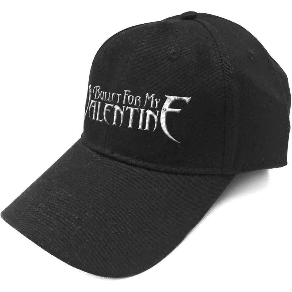 Bullet For My Valentine Baseball Cap Silver Band Logo Official Black Strapback One Size