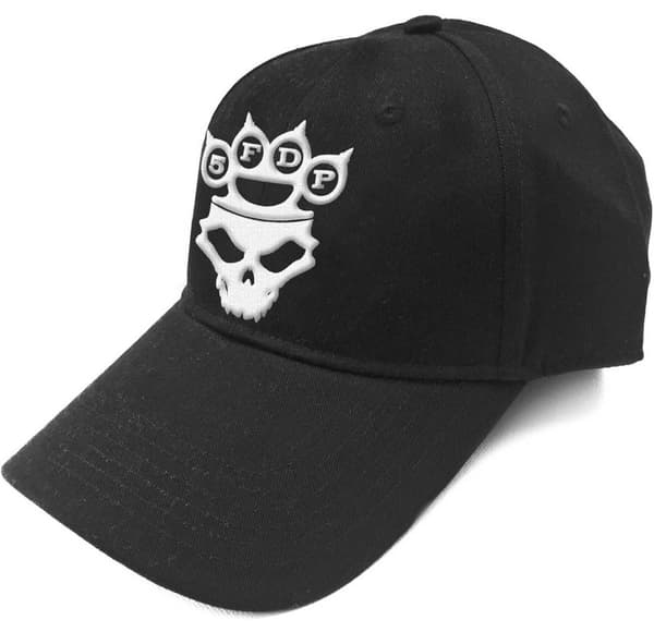 Five Finger Death Punch Baseball Cap Knuckles Band Logo Official Black Strapback One Size