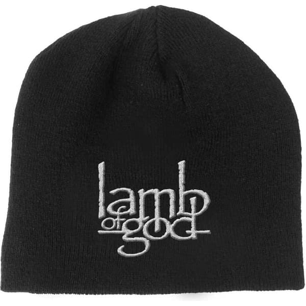 Lamb Of God Beanie Hat Band Logo Legion Official Black One Size