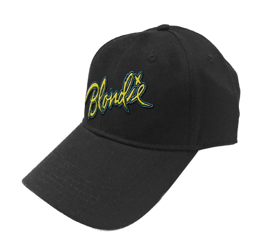Blondie Baseball Cap Eat to the Beat Patch Band Logo Official Black Strapback One Size