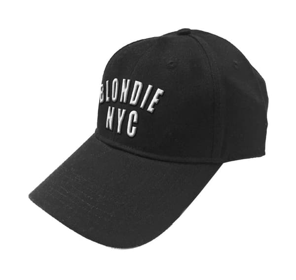 Blondie Baseball Cap NYC Band Logo Official Black Strapback One Size