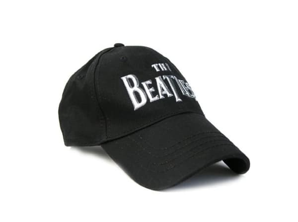 The Beatles Baseball Cap Shining chrome Drop T band Logo Official Black One Size