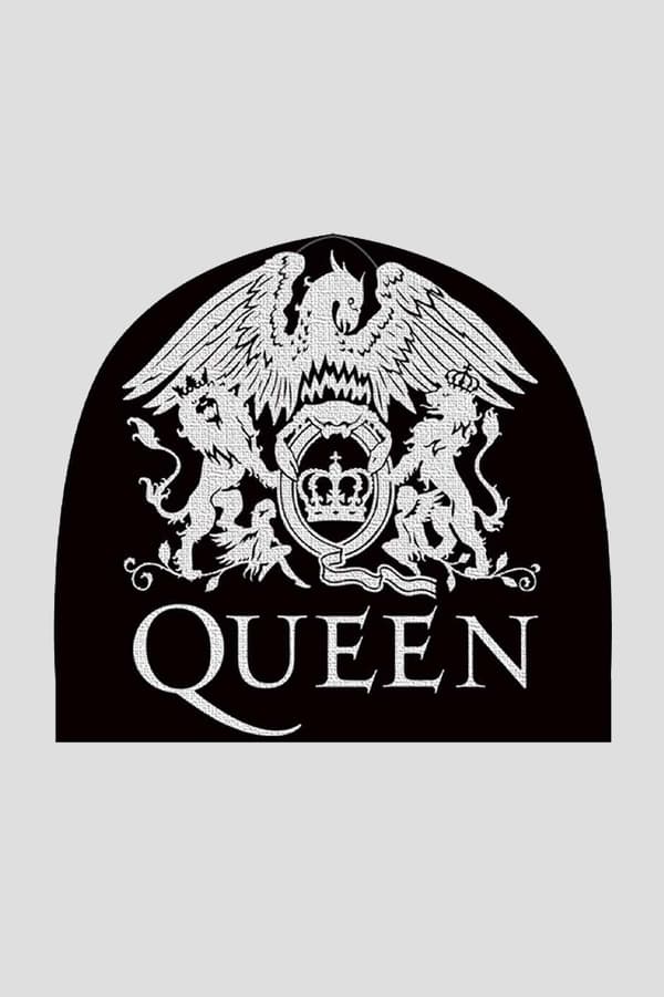 Queen Beanie Hat Classic Crest Metal Band Logo Official Mens Black One Size One Size