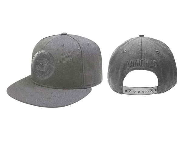 Ramones Baseball Cap Presidential Seal Band Logo Official Grey Snapback One Size
