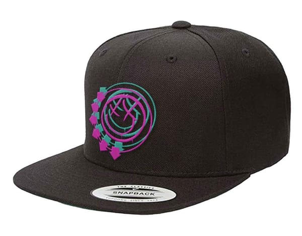 Blink 182 Snapback Cap Double Six Arrows Band Logo Official Black Snapback One Size