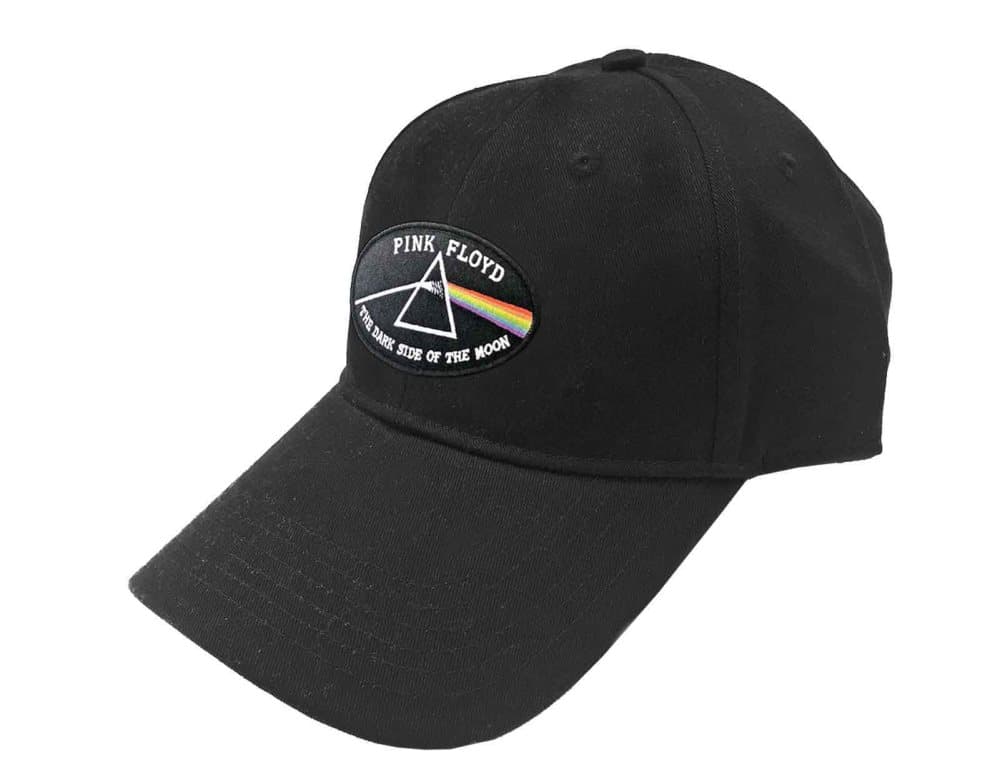 Pink Floyd Baseball Cap Dark Side Of The Moon Black Border Official Strapback One Size