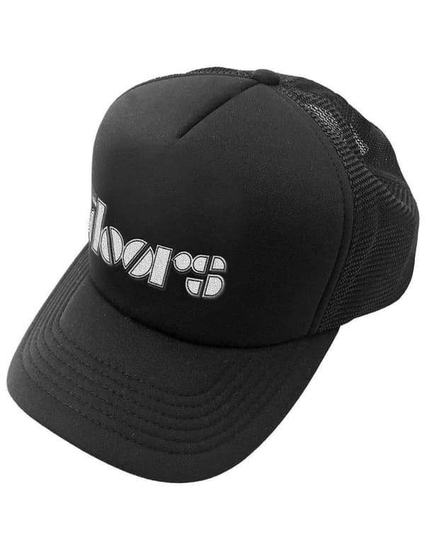 The Doors Baseball Cap Classic Band Logo Official Black Strapback One Size