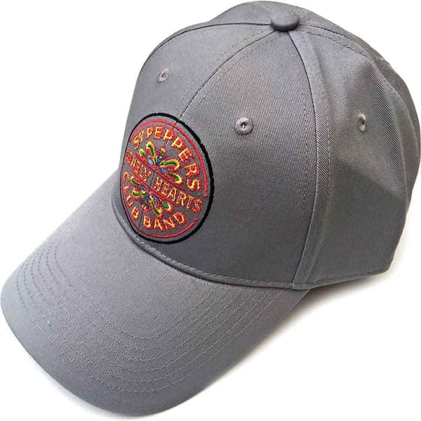 The Beatles Sgt Pepper Drum Grey Baseball Cap One Size