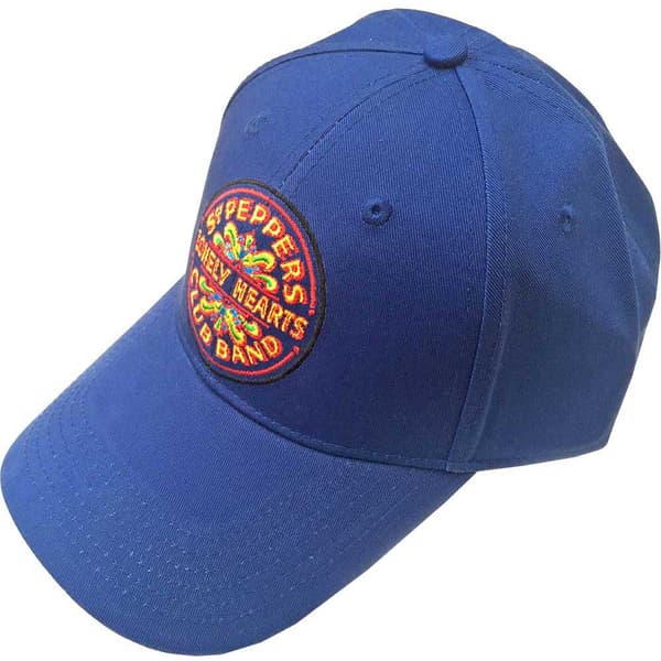The Beatles Sgt Pepper Drum Mid Blue Baseball Cap One Size