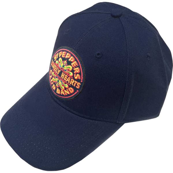 The Beatles Sgt Pepper Drum Navy Blue Baseball Cap One Size