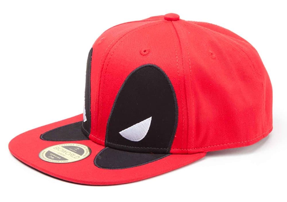 Deadpool Baseball Cap Big Face Official Marvel Red Snapback One Size