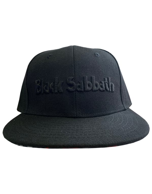Black Sabbath Baseball Cap band Logo & Demon Official Black Snapback One Size