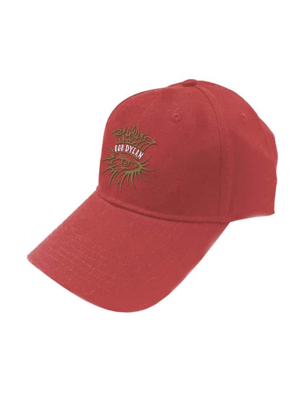 Bob Dylan Baseball Cap Eye Icon Official Red One Size
