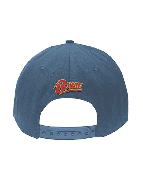 David Bowie Baseball Cap Flash Logo Official Denim Blue Strapback One Size