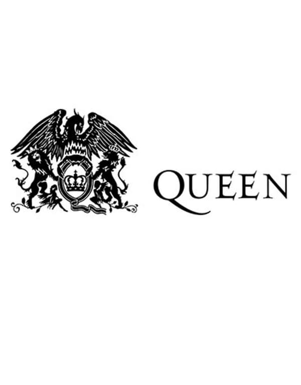 Queen Baseball Cap Black Classic Crest Official Grey Strapback One Size
