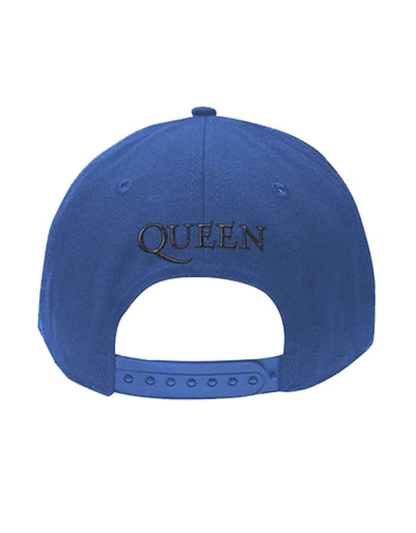 Queen Baseball Cap Black Classic Crest Official Blue One Size