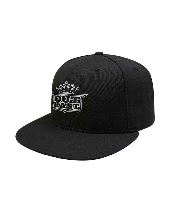 Outkast Baseball Cap White Imperial Crown Logo Official Black Snapback One Size